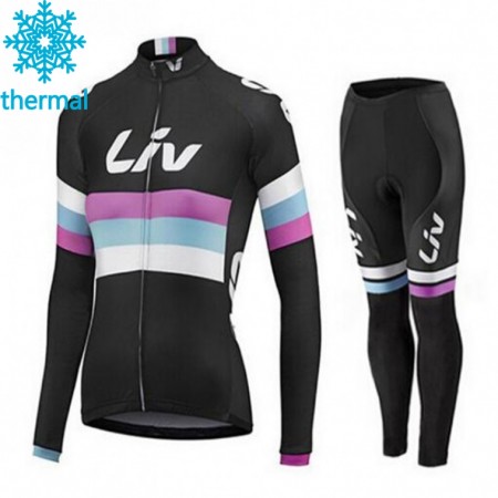 Cykeltrøje Langærmet + Cykelbukser 2015 CCC Liv Dame Viter Thermal Fleece N001